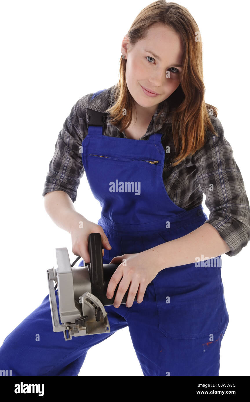 Young workwoman Stock Photo