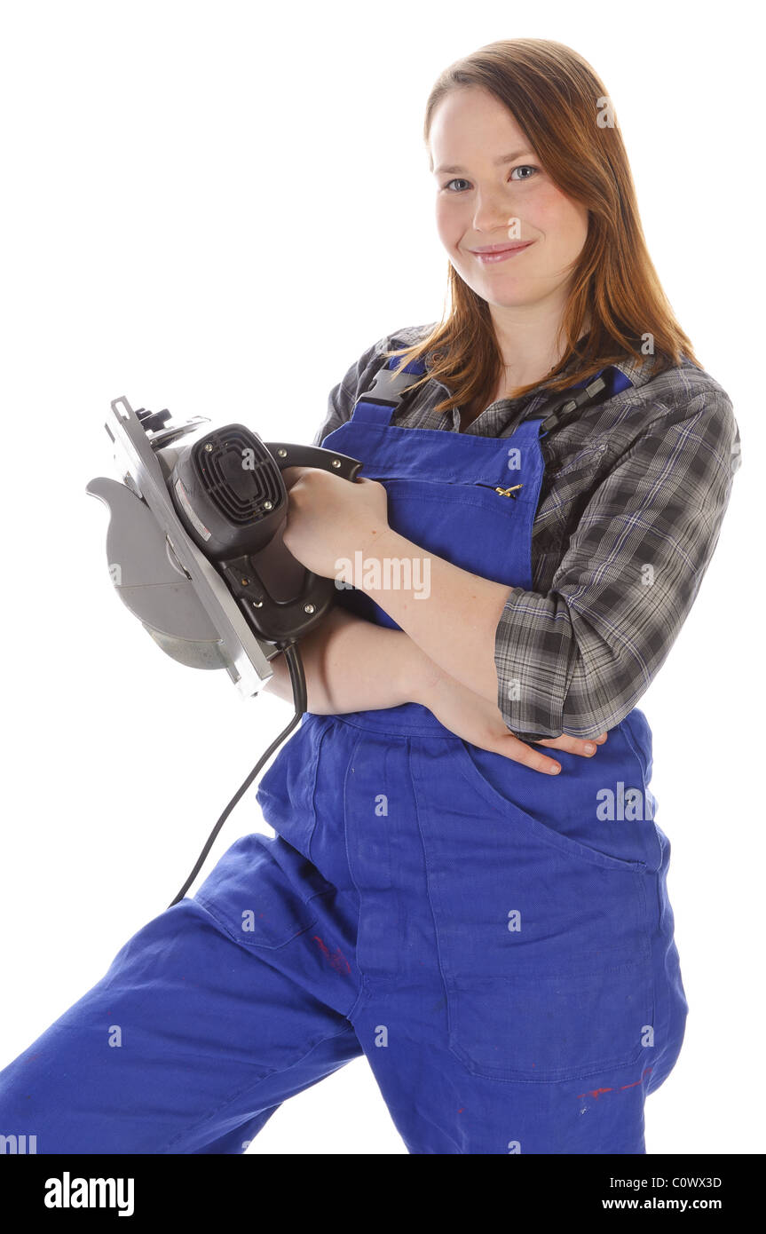 Young workwoman Stock Photo