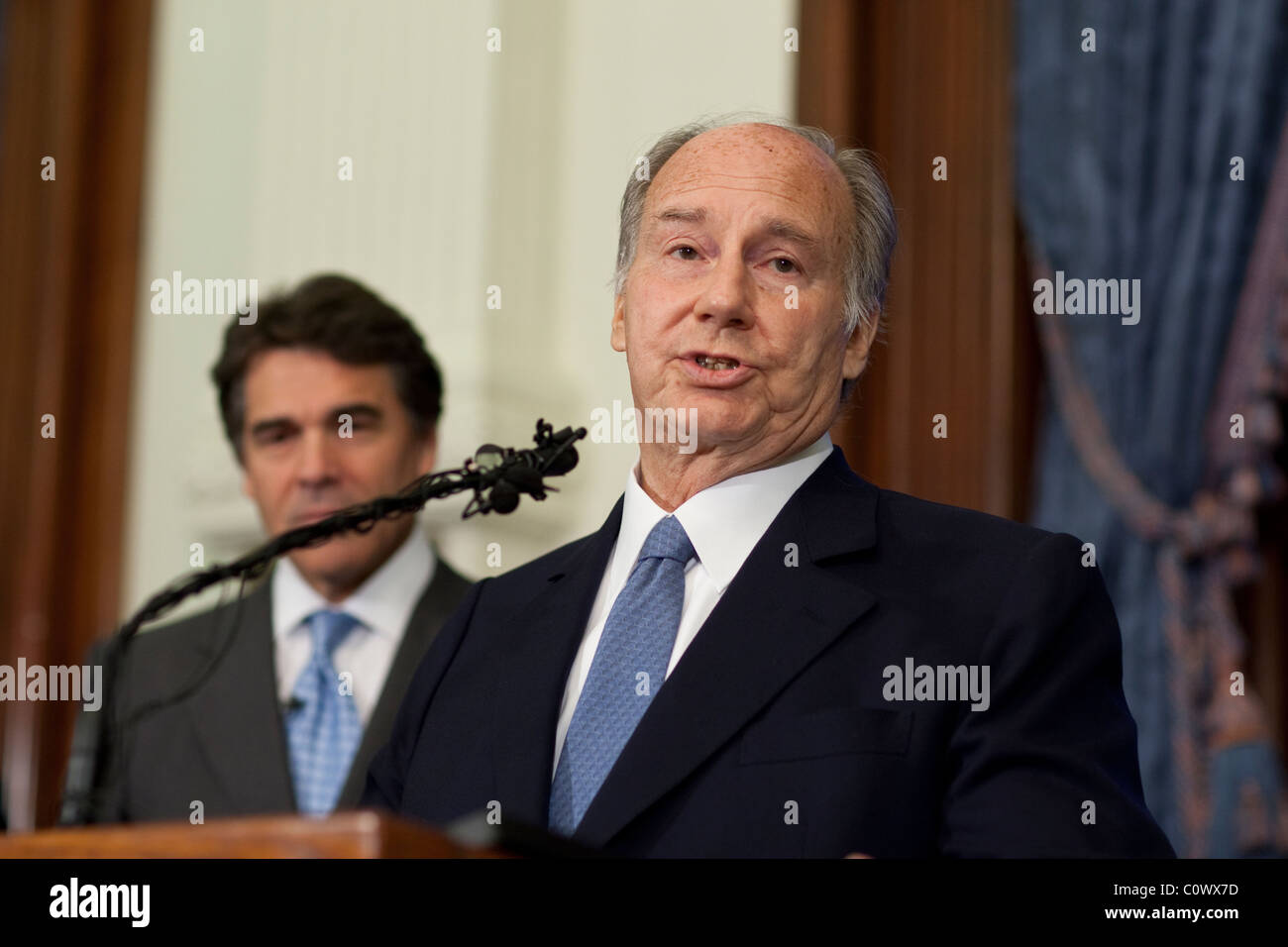 His Highness the Aga Khan speaks at the Texas Capitol where he met with ...
