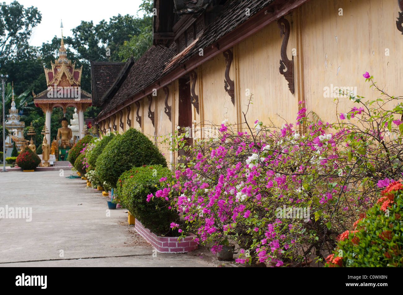 Wat Sisaket, Vientiane, Laos Stock Photo