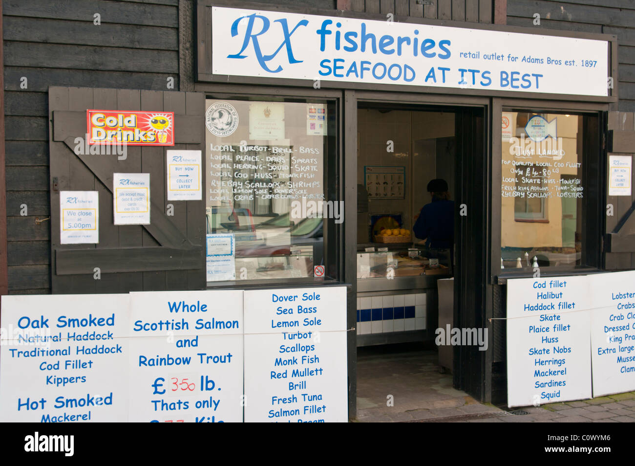 Fishmongers Hastings East Sussex England Stock Photo