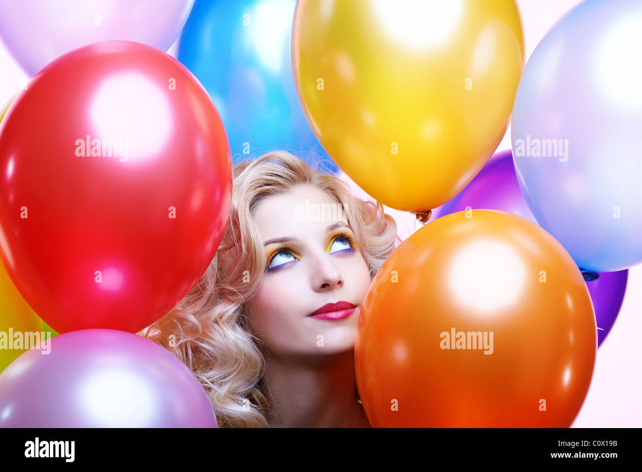 Happy birthday nice blonde girl hi-res stock photography and images - Alamy