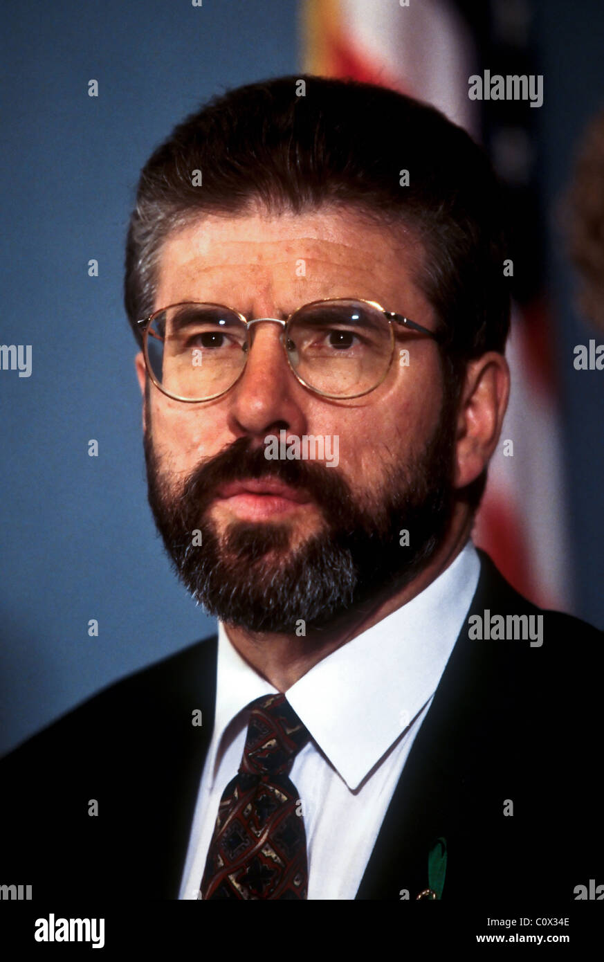 Irish Sinn Fein leader Gerry Adams in Washington, DC. Stock Photo