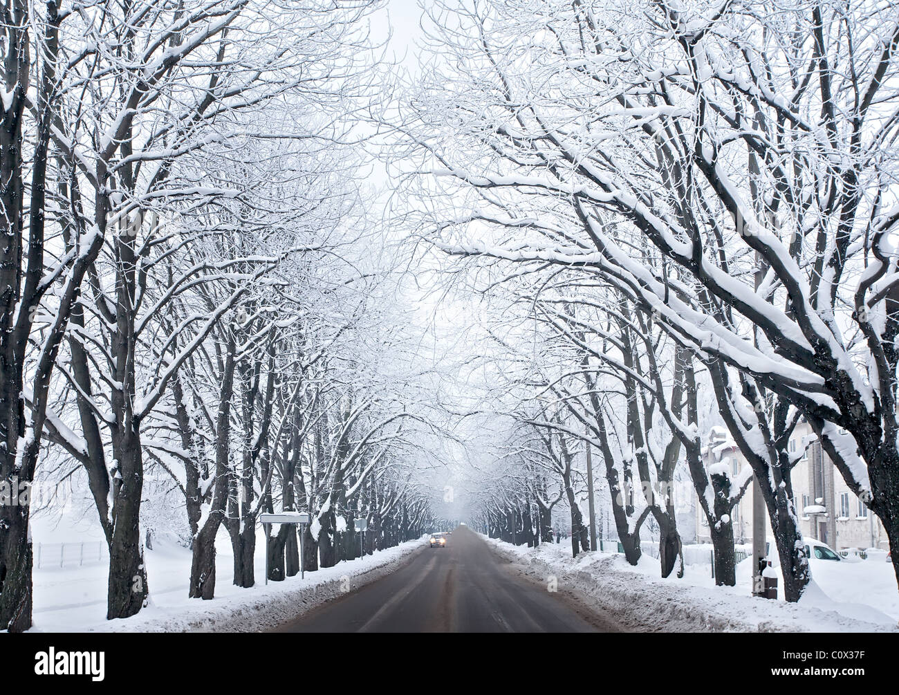 Winter urban landscape snow hi-res stock photography and images - Alamy