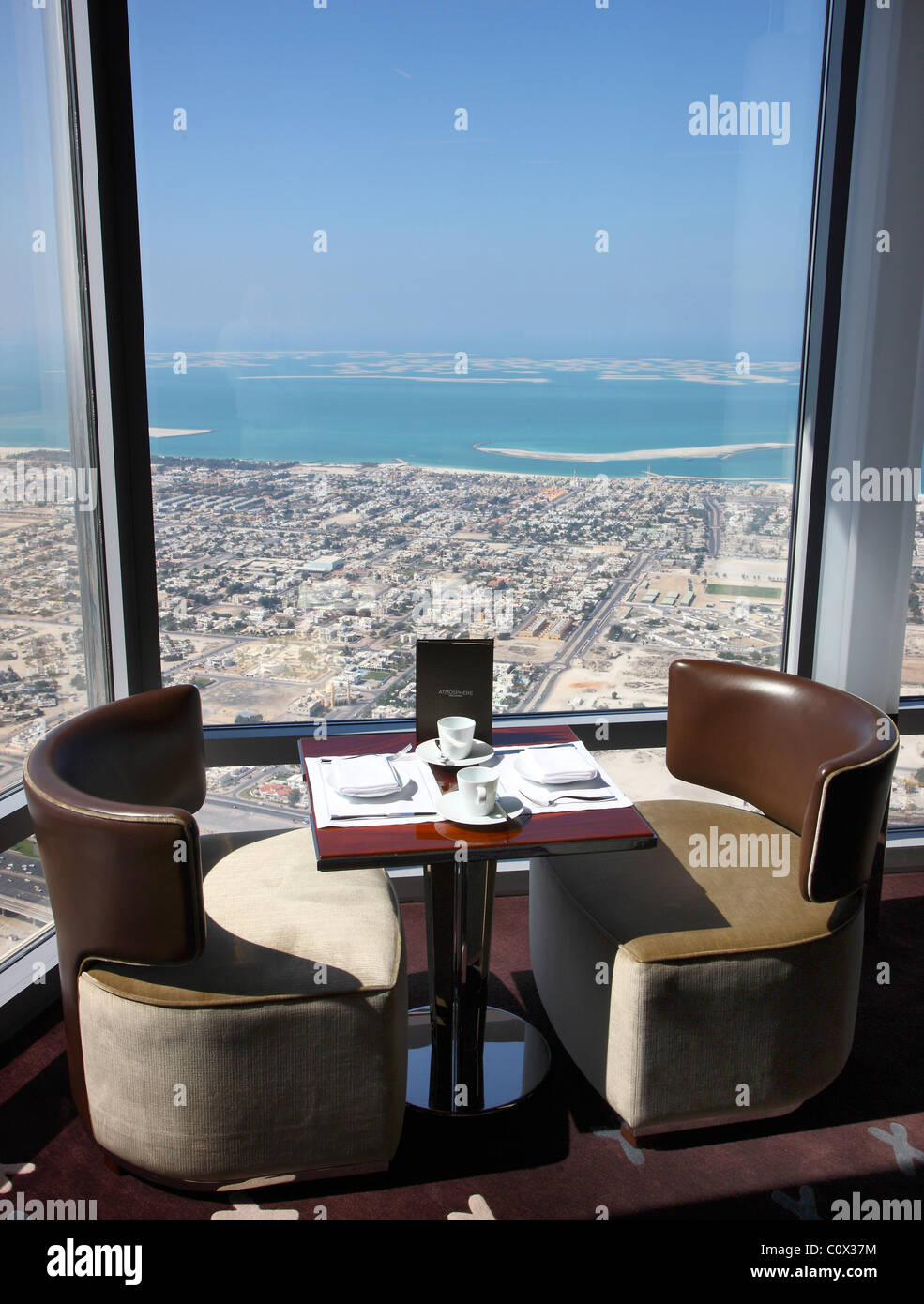 Restaurant Atmosphere at Burj Chalifa, tallest building and highest
