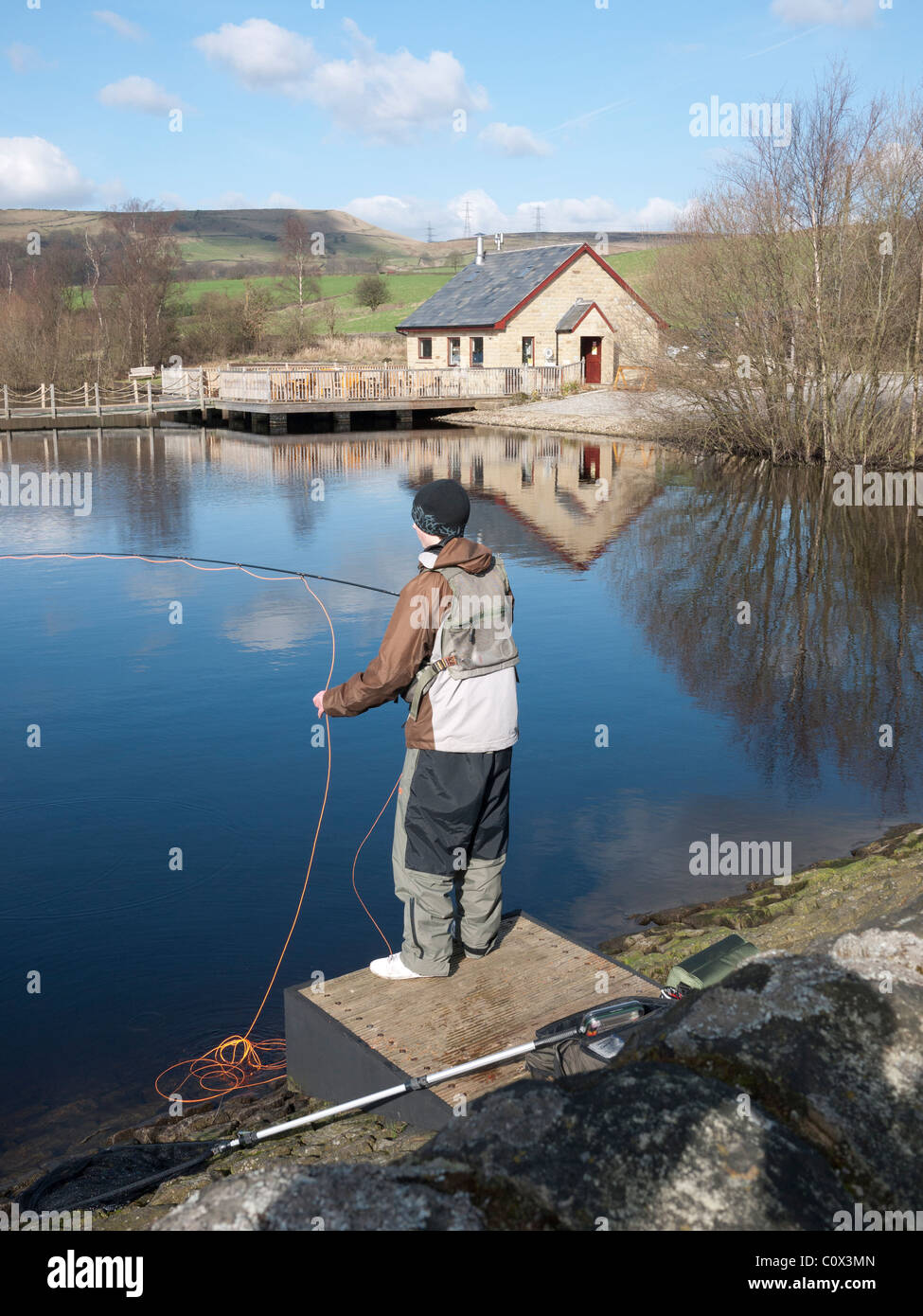 Angler fishing fly hires stock photography and images Alamy