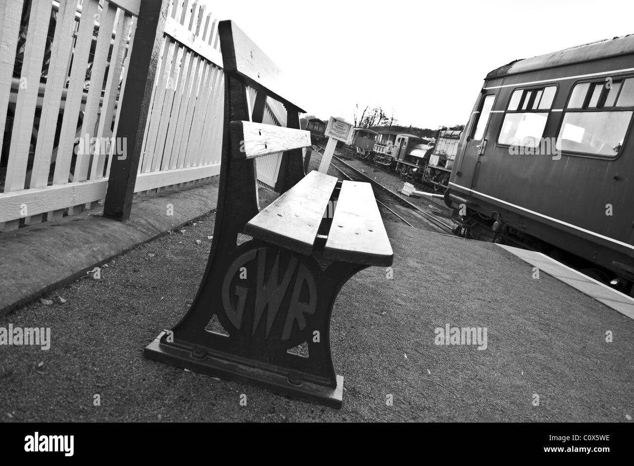 Landscape bench Black and White Stock Photos & Images - Alamy