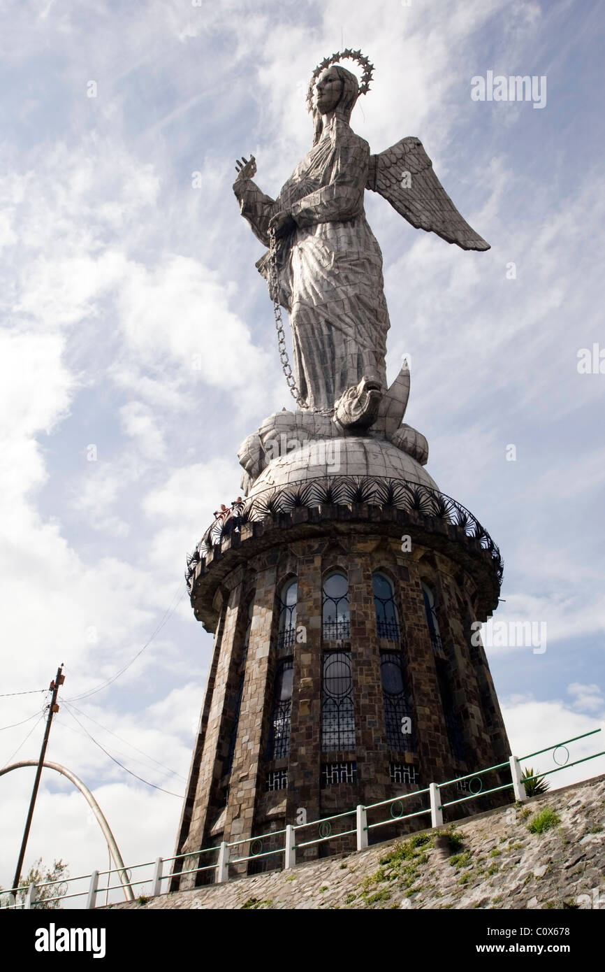 Virgin of El Panecillo - Quito, Ecuador Stock Photo