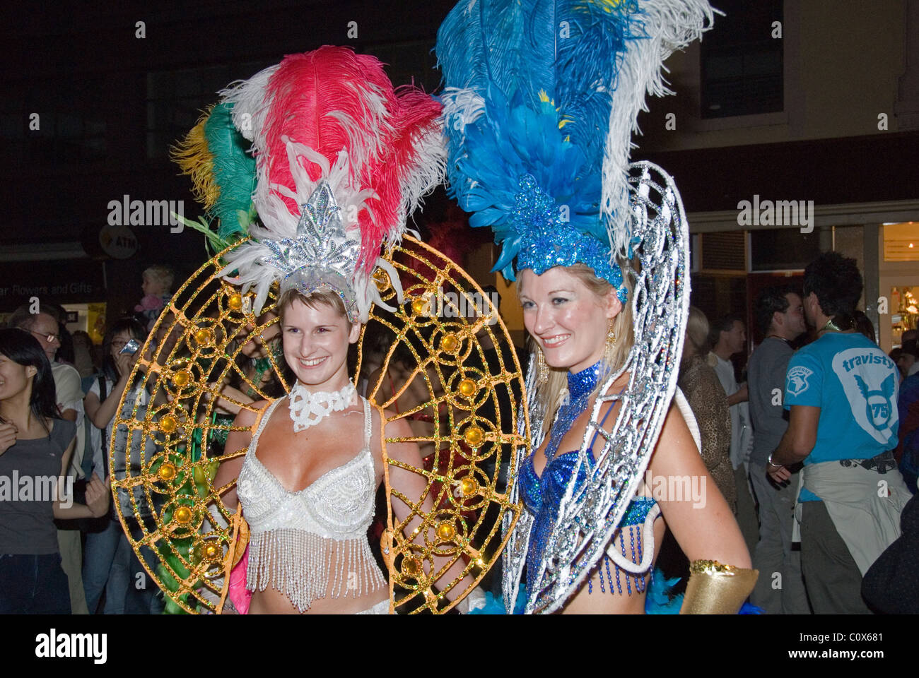 Gorgeous women take part in the Adelaide Fringe Festival, South Australia Stock Photo