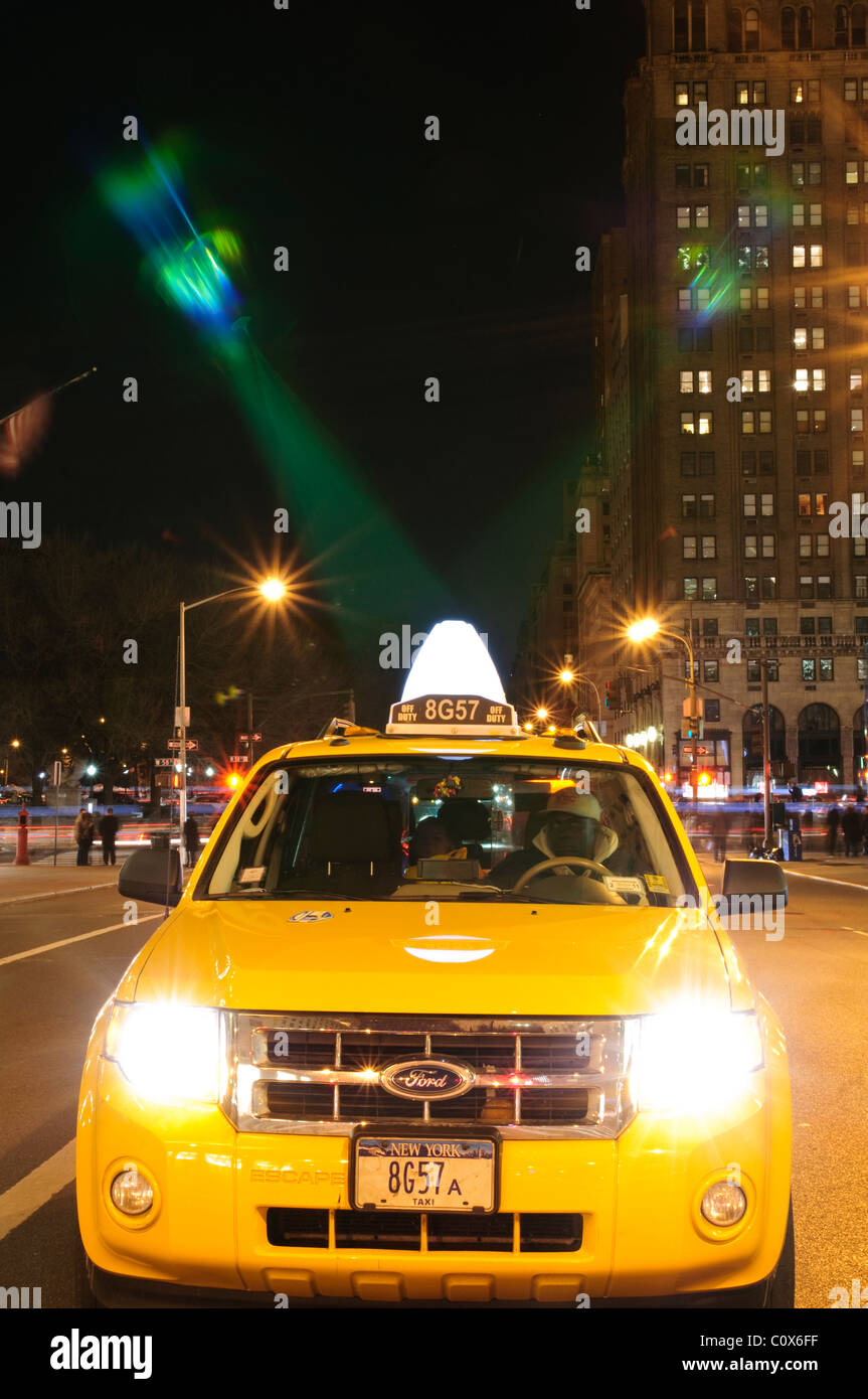 New York City, 5th Avenue, Taxi Cab, Stock Photo