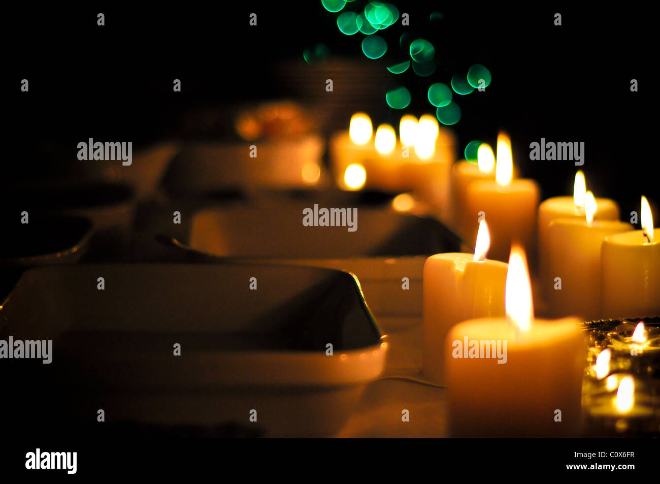 Candles, Upper West Side, New York City Stock Photo