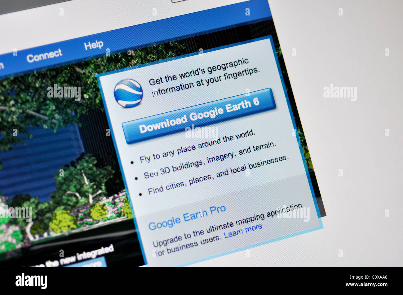 Google Earth website Stock Photo Alamy