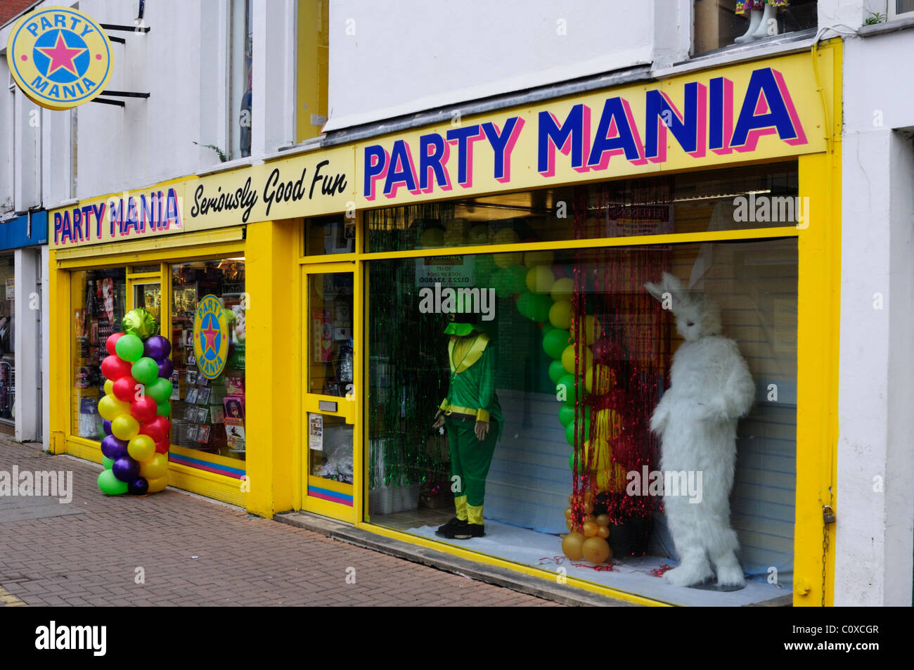 Party Mania Shop, Burleigh Street, Cambridge, England, UK Stock Photo