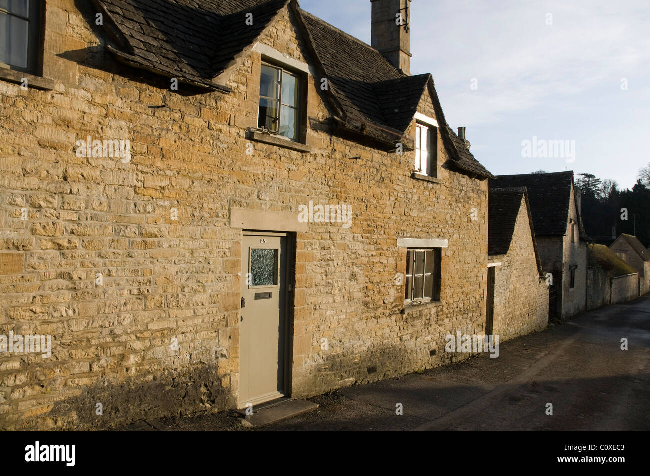 cottages in Bibury, near Burford, Oxfordshire Stock Photo