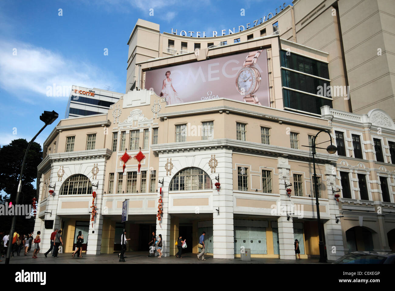Hotel Rendezvous Singapore Stock Photo - Alamy