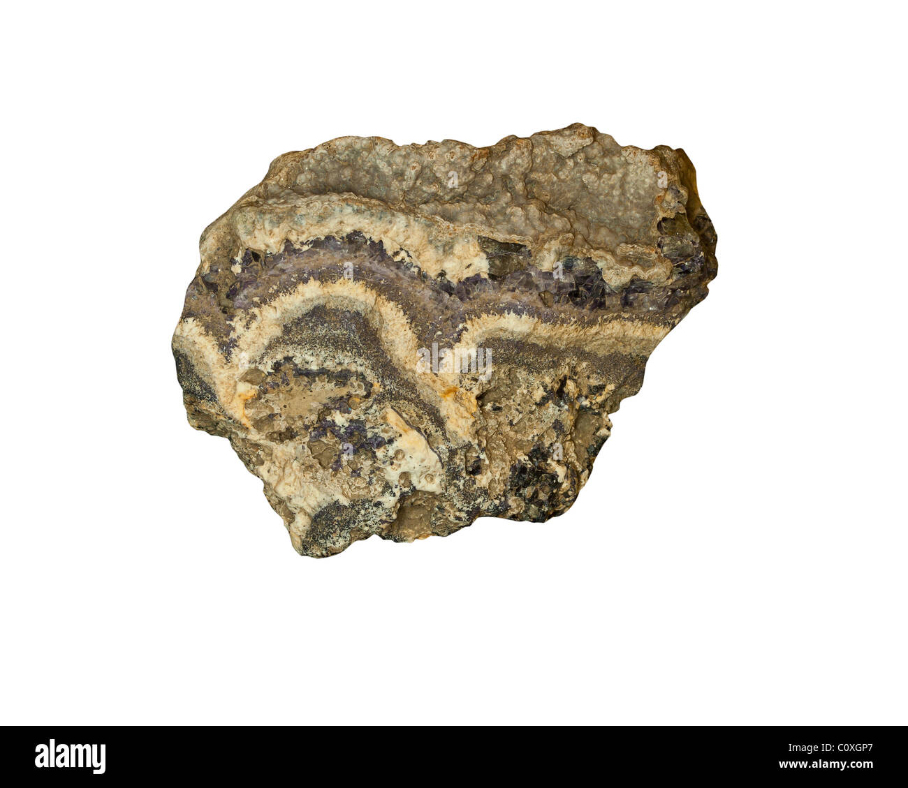 Fluorite mineral (Blue John ) vein Derbyshire UK Stock Photo Alamy