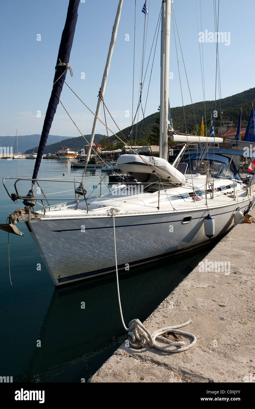 Seafront at Sami Cephalonia Greece Stock Photo - Alamy