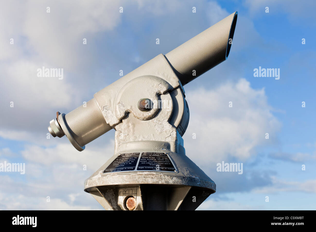 Graphoskop coin operated telescope Stock Photo