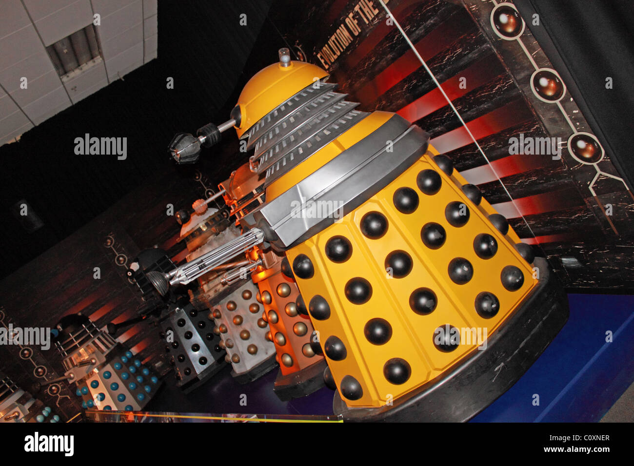 Dalek exhibit, Doctor Who Experience, Hammersmith Road, London, England, Great Britain, United Kingdom, UK, Europe Stock Photo