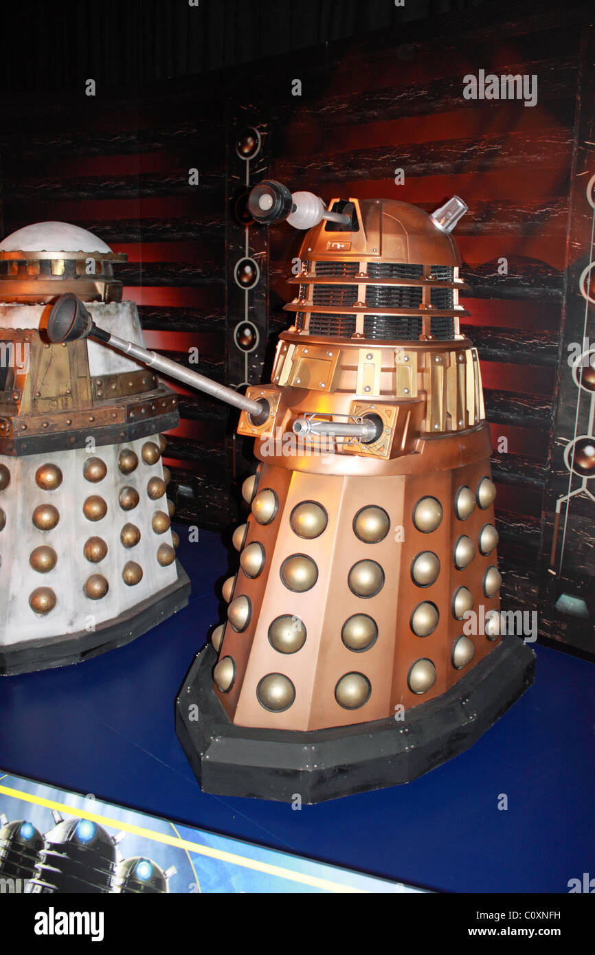 Dalek exhibit, Doctor Who Experience, Hammersmith Road, London, England, Great Britain, United Kingdom, UK, Europe Stock Photo