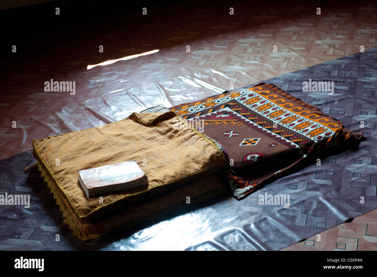 Praying Mat Buddhist Temple Wat Aham Luang Prabang Laos Stock
