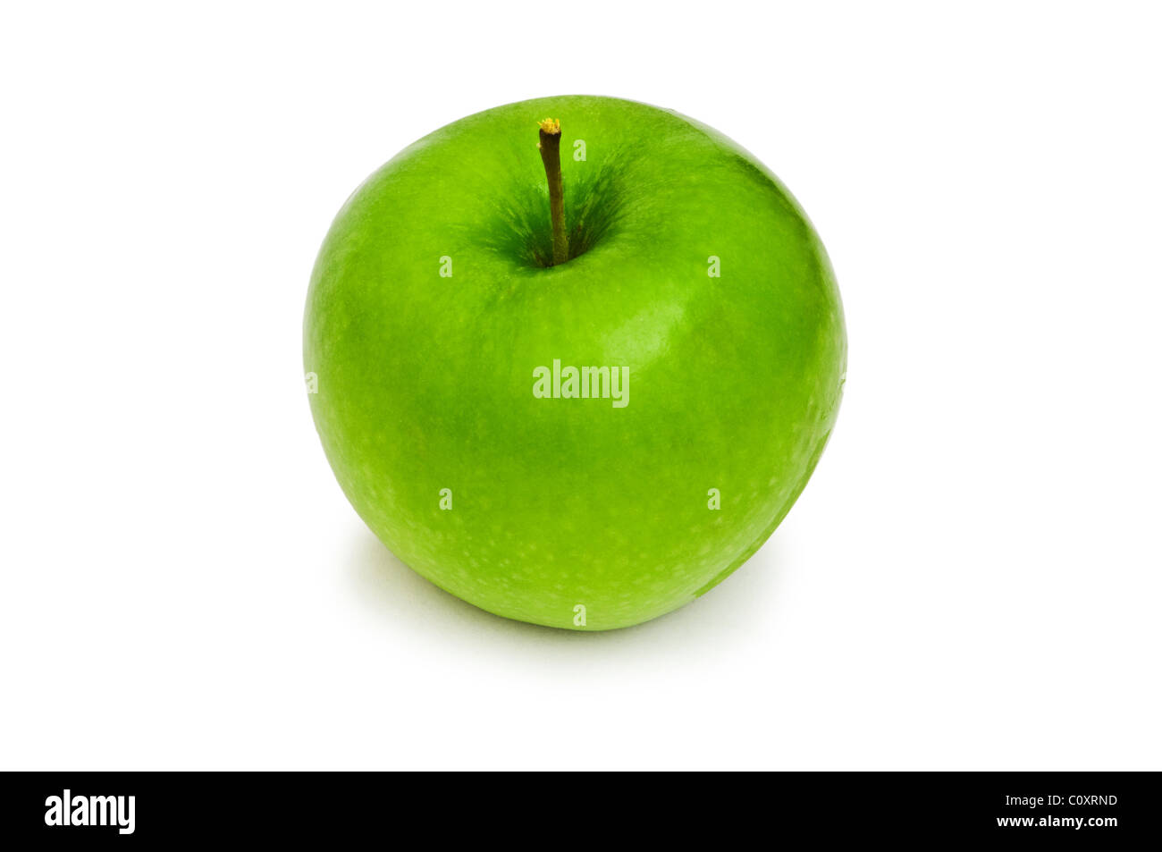 Green apple isolated on the white background Stock Photo - Alamy