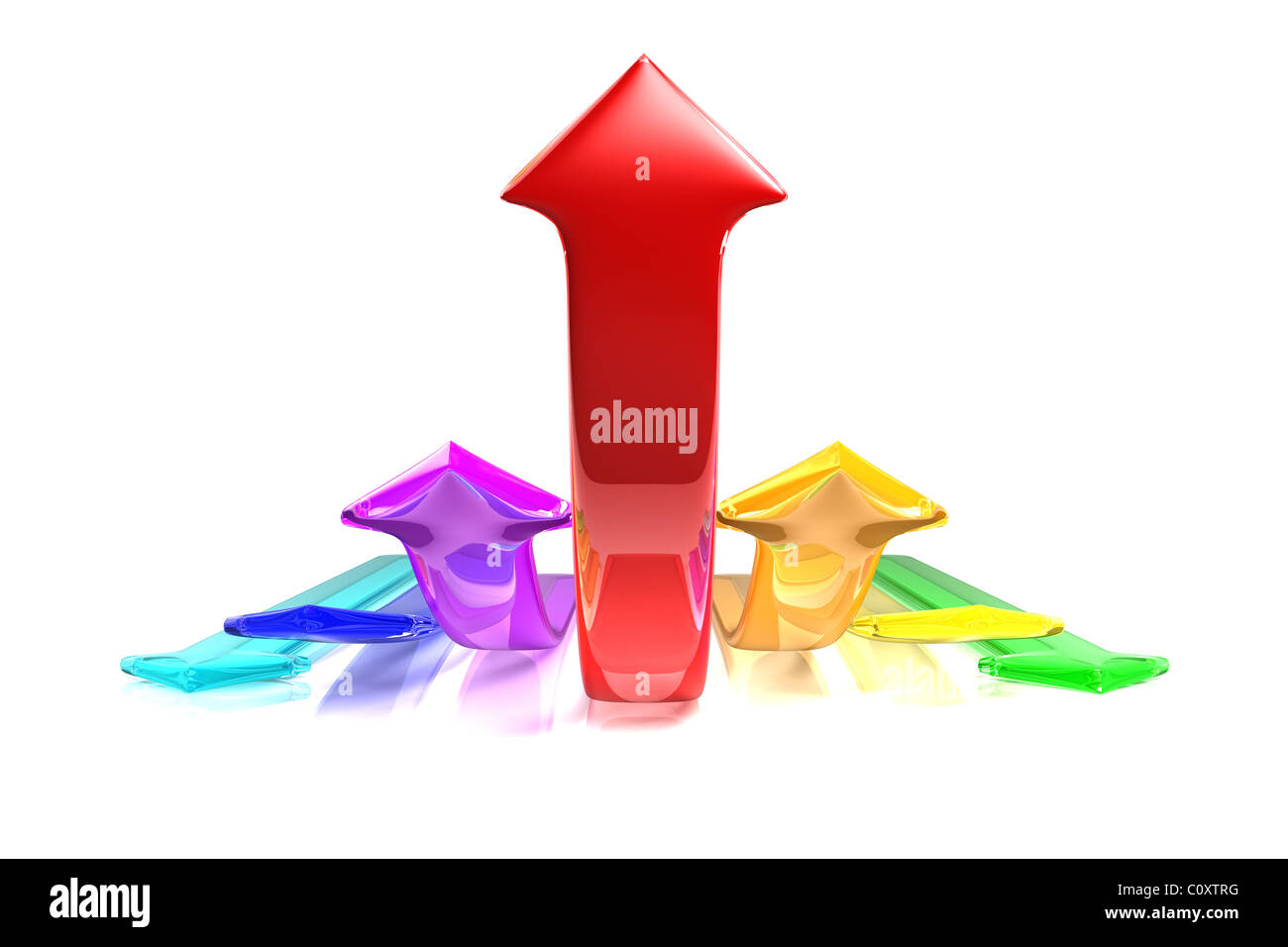Colorful arrows Stock Photo