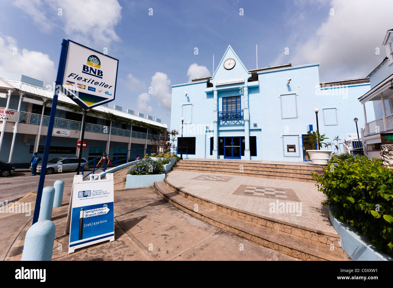 The Barbados International Bank branch Stock Photo