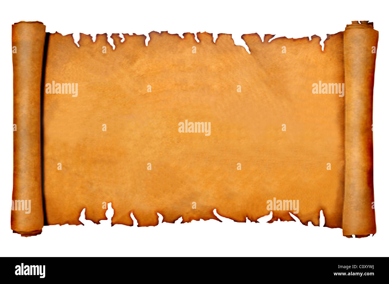 Blank parchment or scroll Stock Photo Alamy