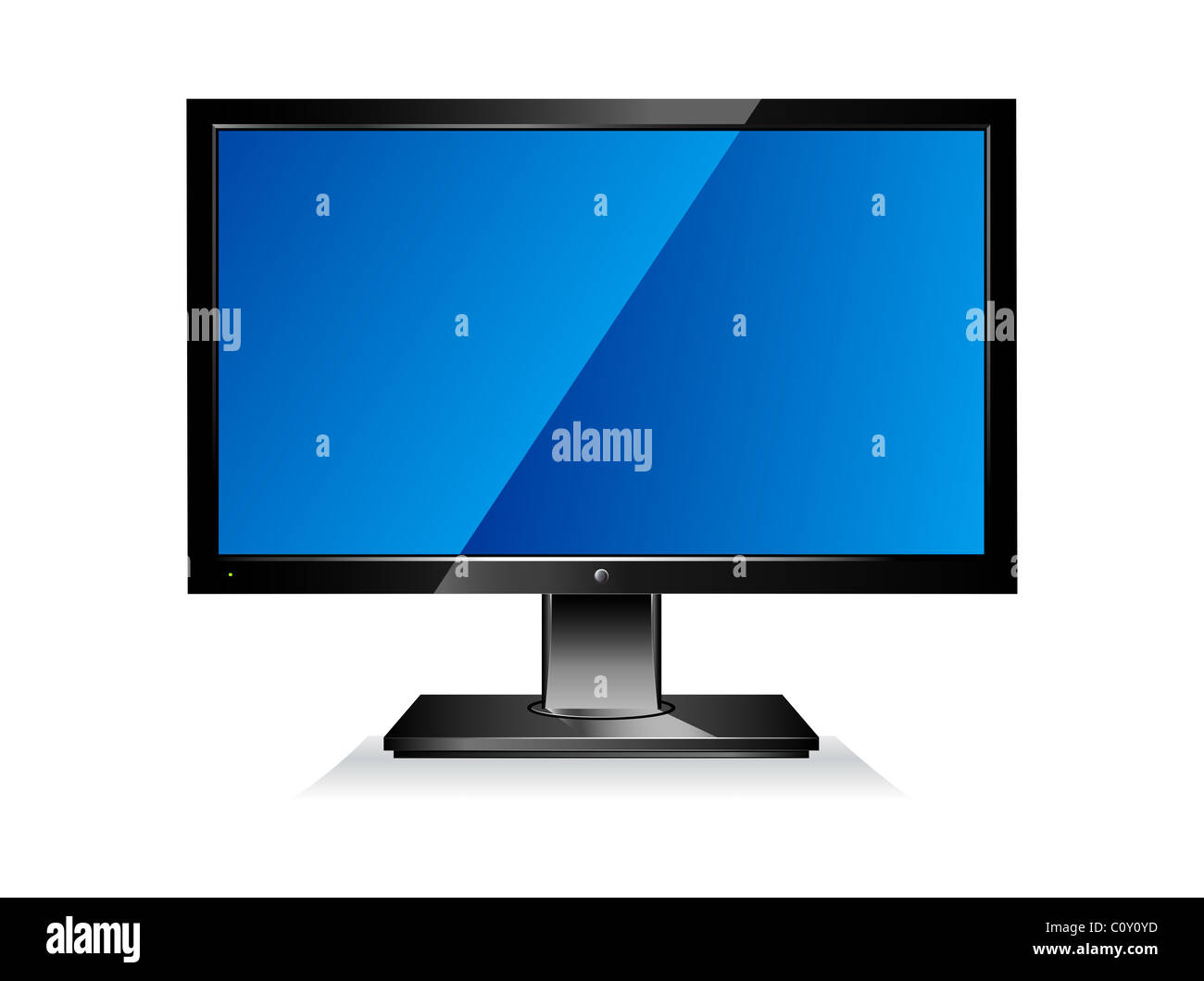 Computer wide flat screen monitor Stock Photo - Alamy