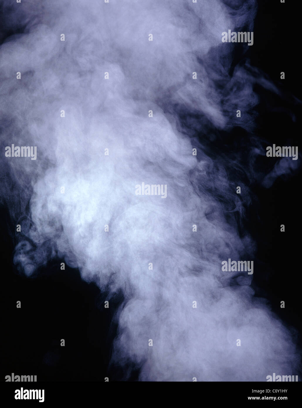 steam rising Stock Photo