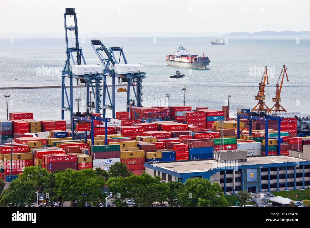 Port of Salvador, Brazil Stock Photo