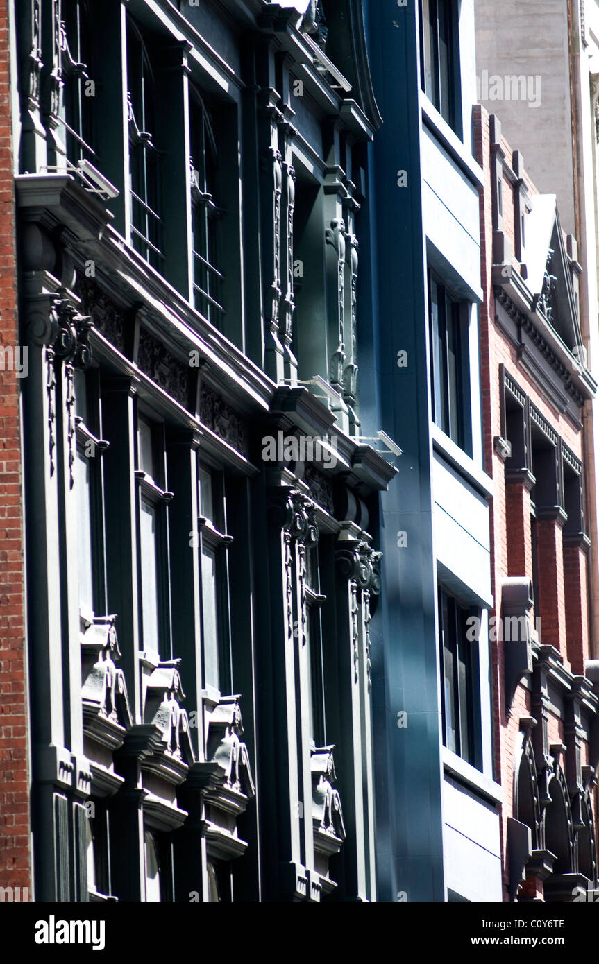 buildings in flinders lane melbourne australia Stock Photo