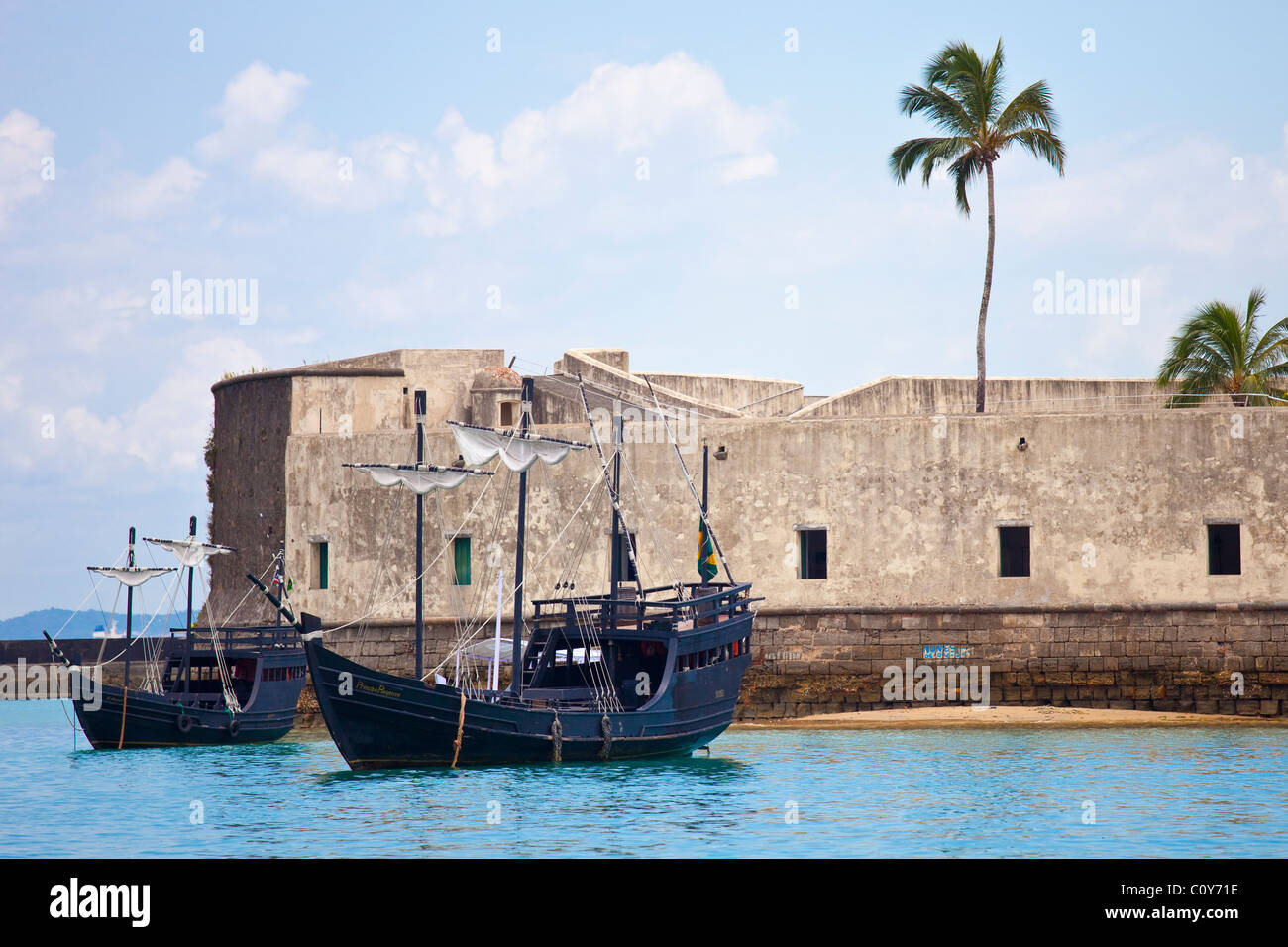 Forte Sao Marcelo, Salvador, Brazil Stock Photo