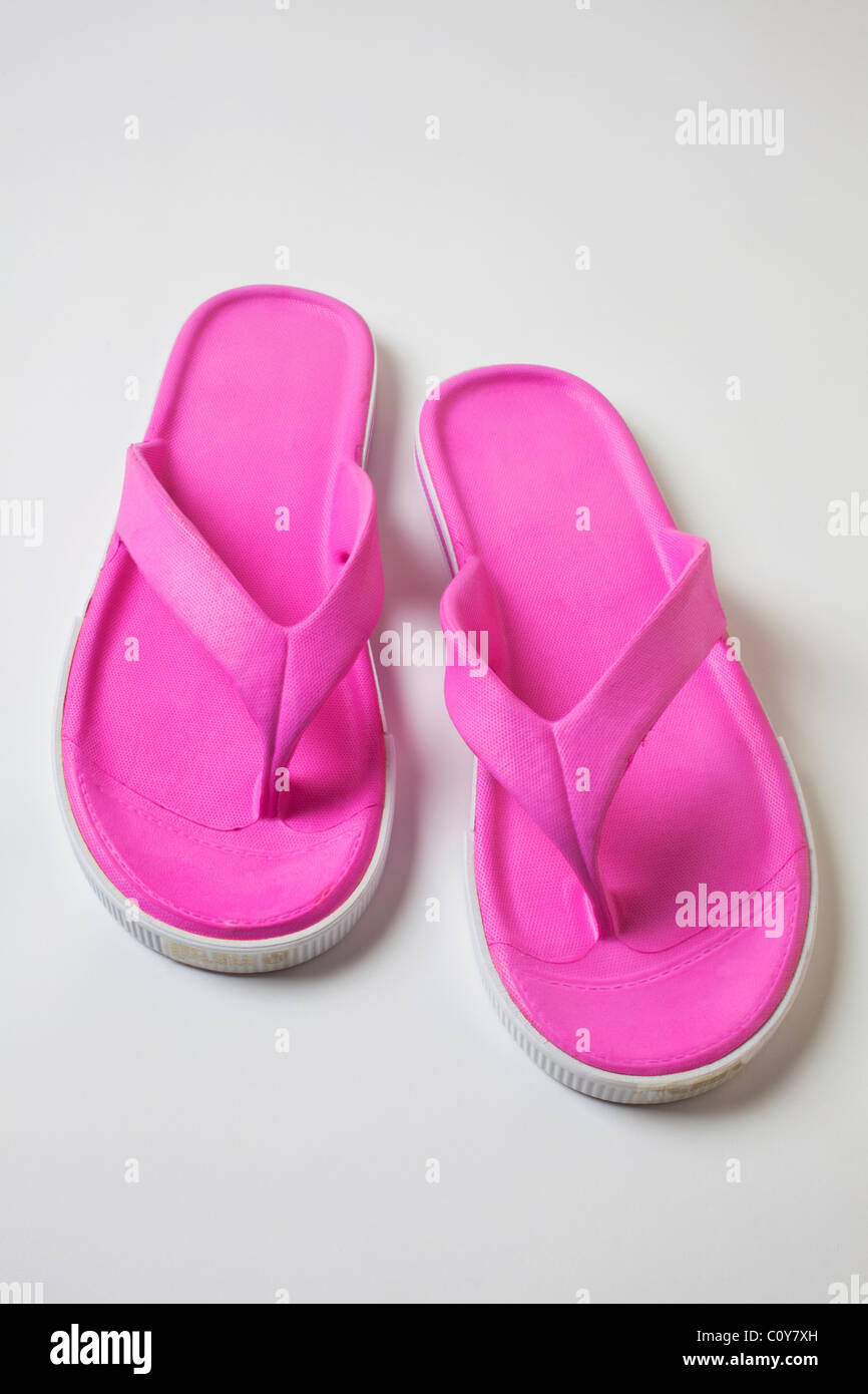 Pink sandals Stock Photo