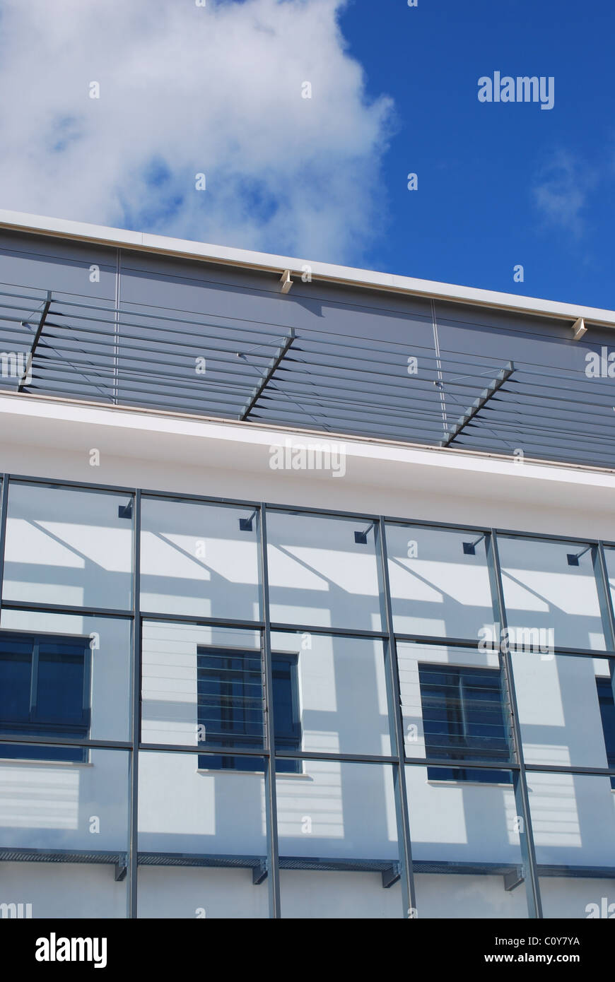 modern office building with blue sky background Stock Photo - Alamy