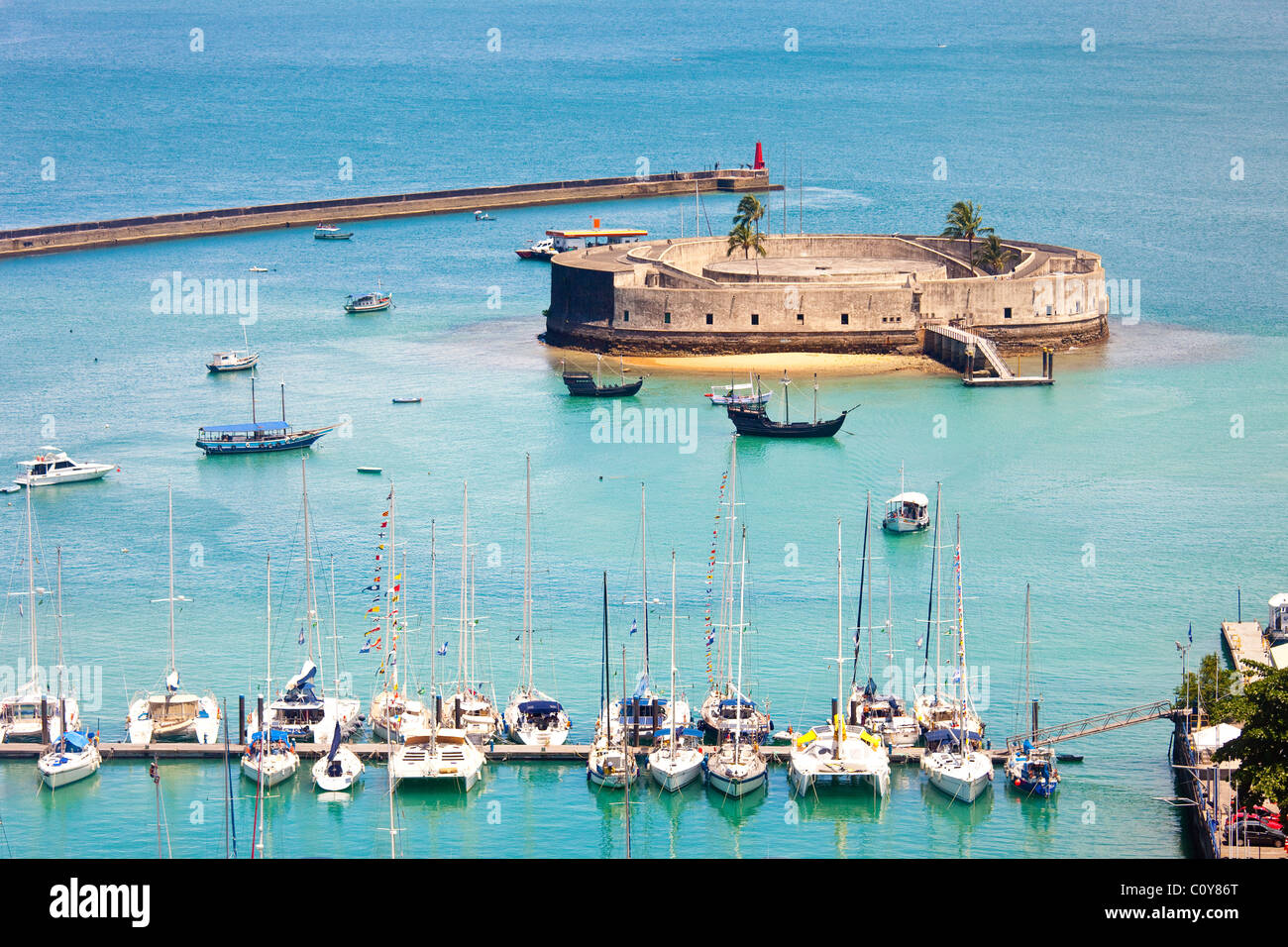 Forte Sao Marcelo, Salvador, Brazil Stock Photo Alamy