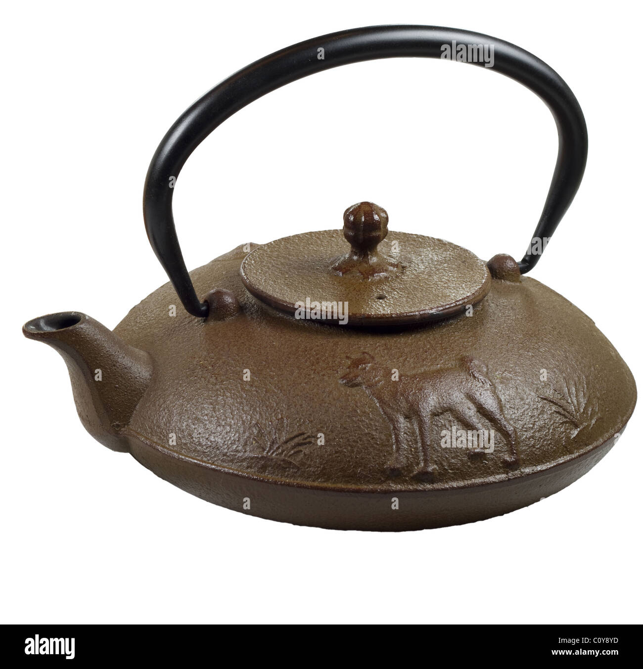 Traditional japanese cast iron tetsubin teapot Stock Photo Alamy