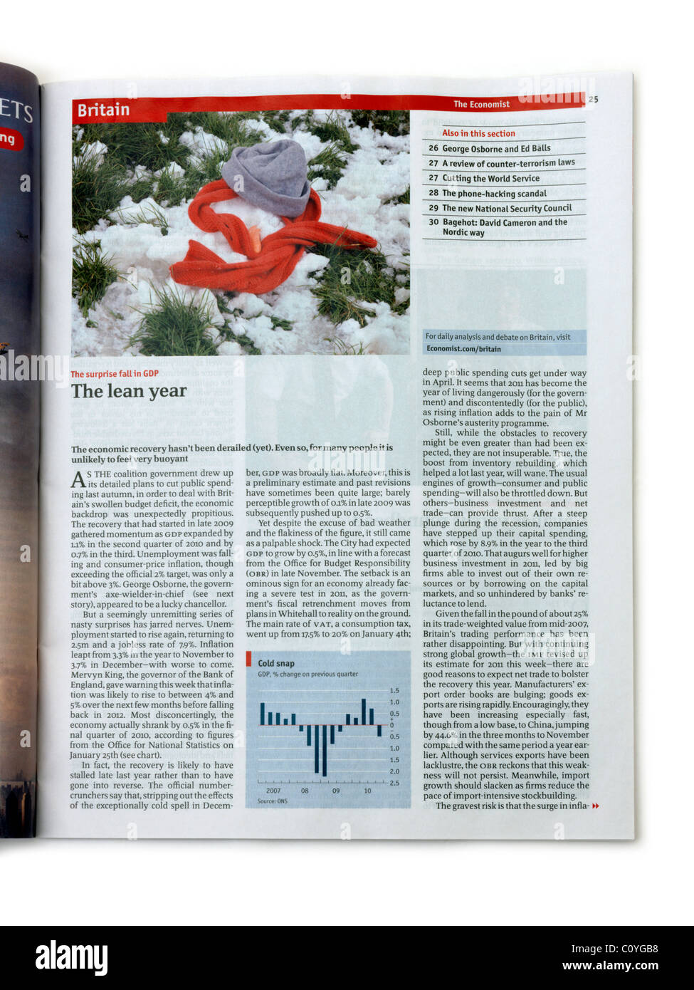 Economist, News Magazine Stock Photo