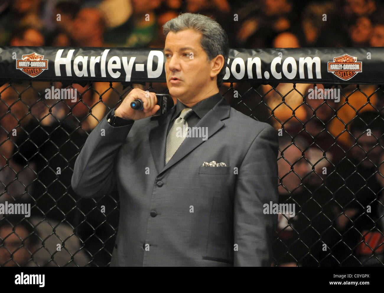Bruce Buffer The Ultimate Fighting Championship 93 held at the O2 Arena
