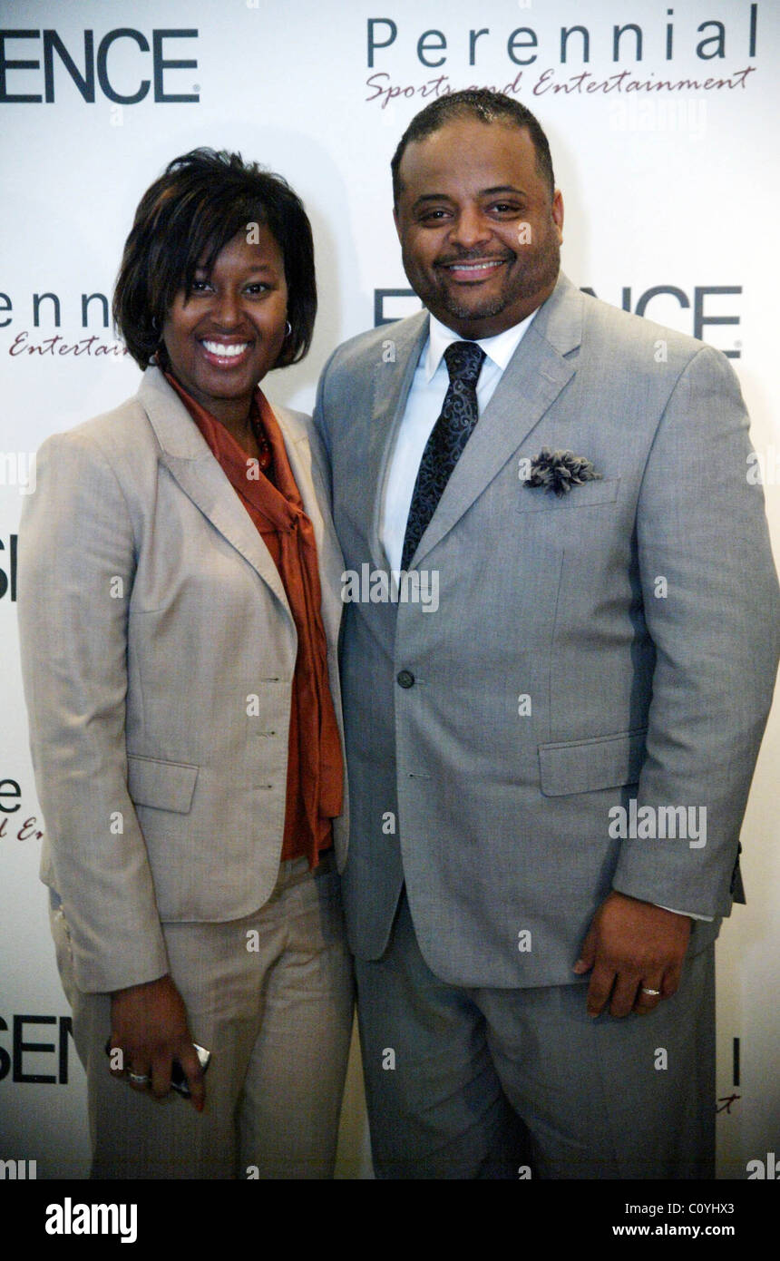 Roland Martin CNN Analyst with his wife Essence and PSE host 'Celebrating  the Dream: A Salute to Excellence' Awards with a Stock Photo - Alamy