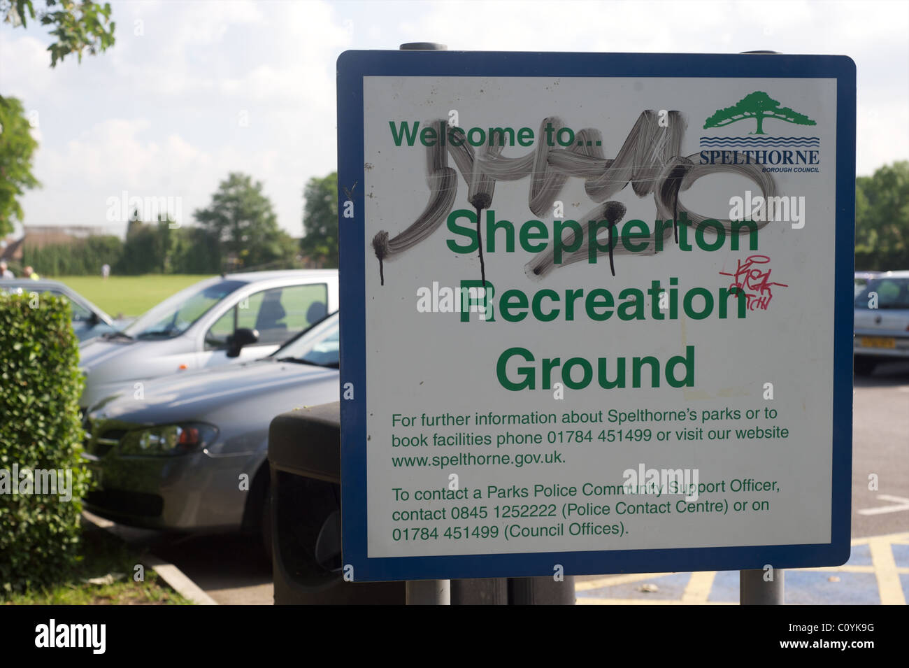 Recreation ground sign hi-res stock photography and images - Alamy