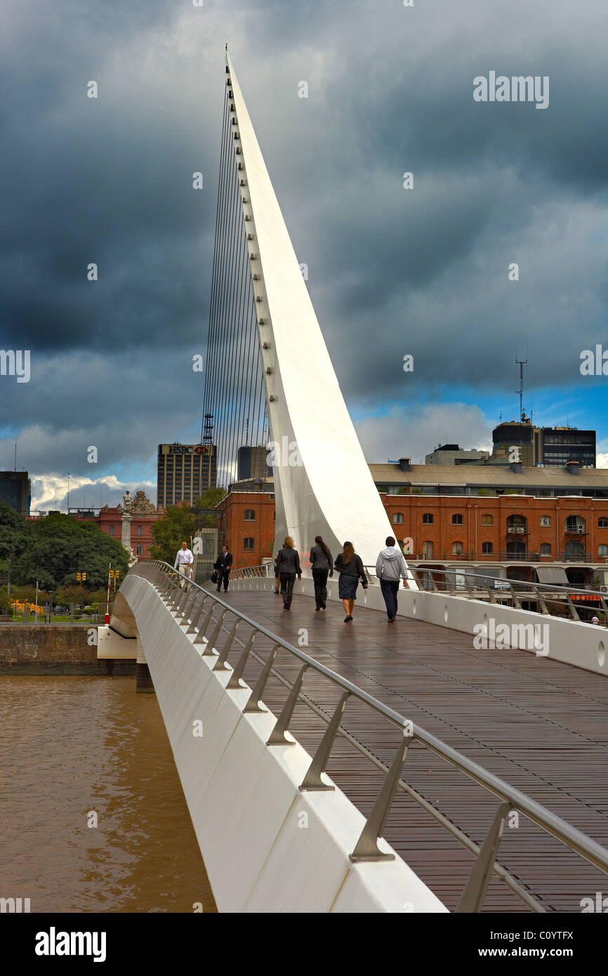 Bridge of La Mujer from Santiago Calatrava in Buenos Aires. Argentina Stock  Photo - Alamy