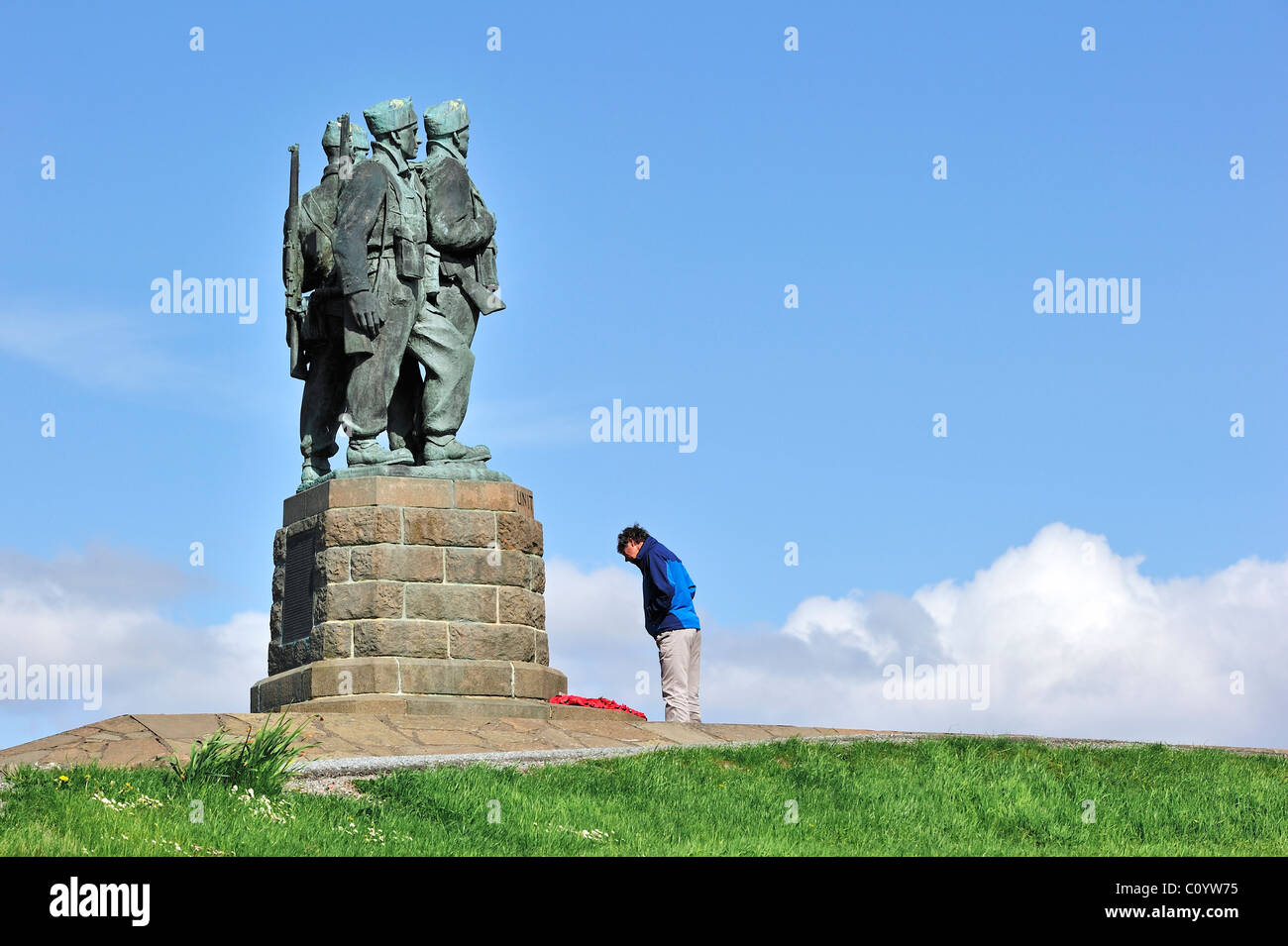 Commando Memorial to commemorate the commando units who trained here during WW2, Spean Bridge, Highlands, Scotland, UK Stock Photo