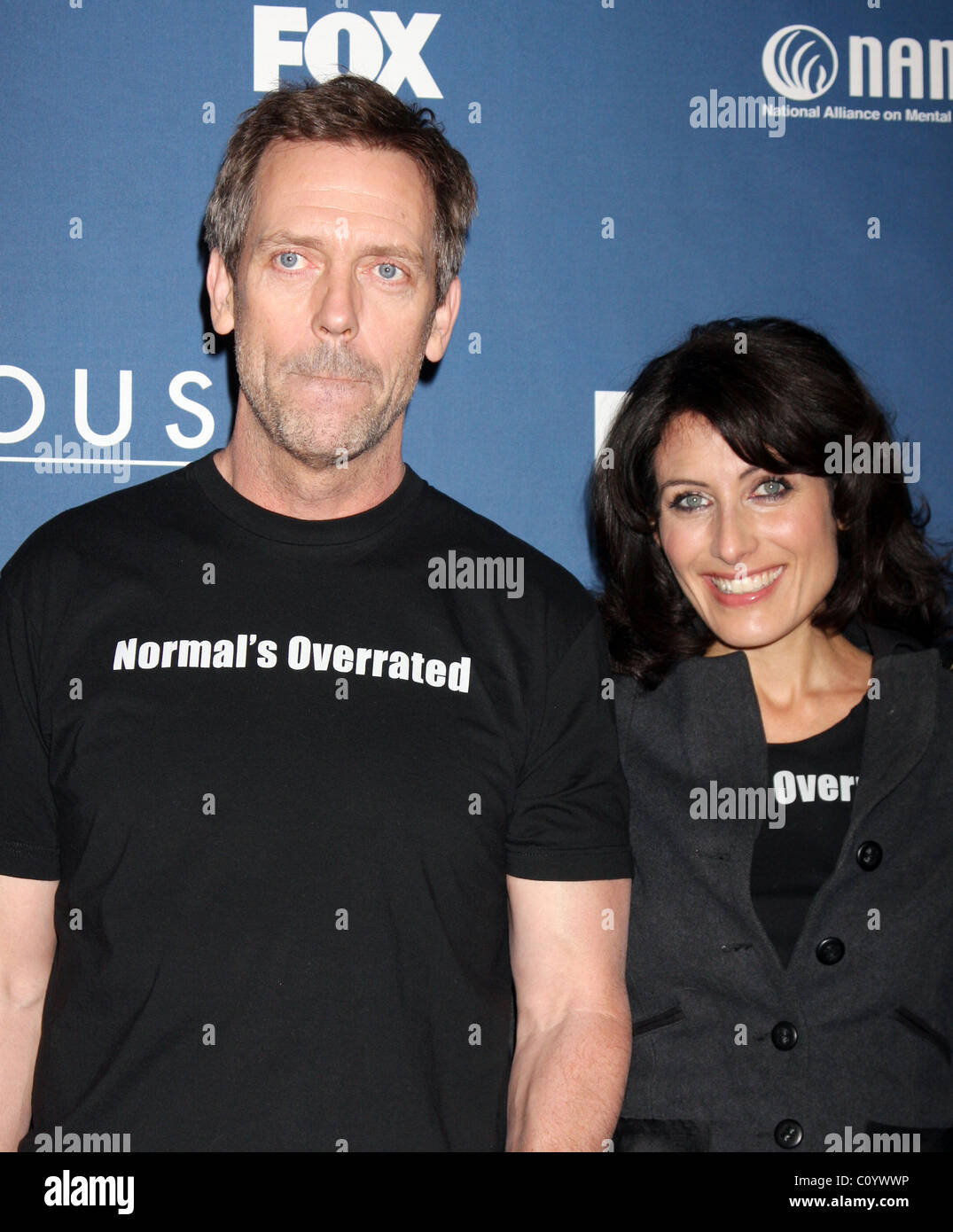 Hugh Laurie, Lisa Edelstein FOX medical drama 'House' 100th Episode Party at STK Restaurant - Arrivals Los Angeles, California Stock Photo