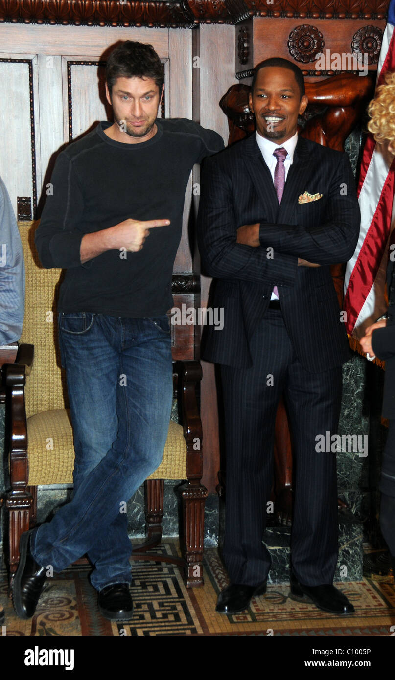 Gerard Butler and Jamie Foxx Stars of the upcoming film 'Law Abiding