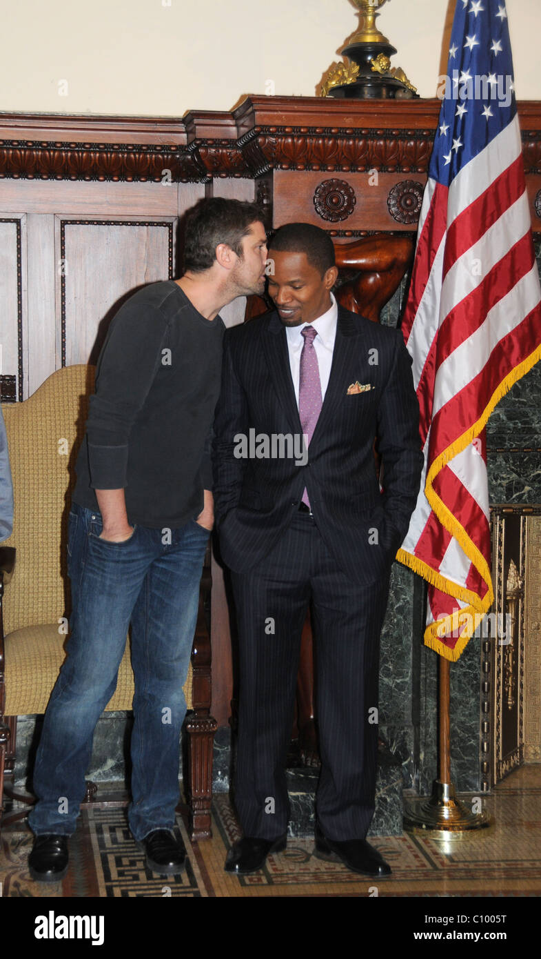 Gerard Butler and Jamie Foxx Stars of the upcoming film 'Law Abiding