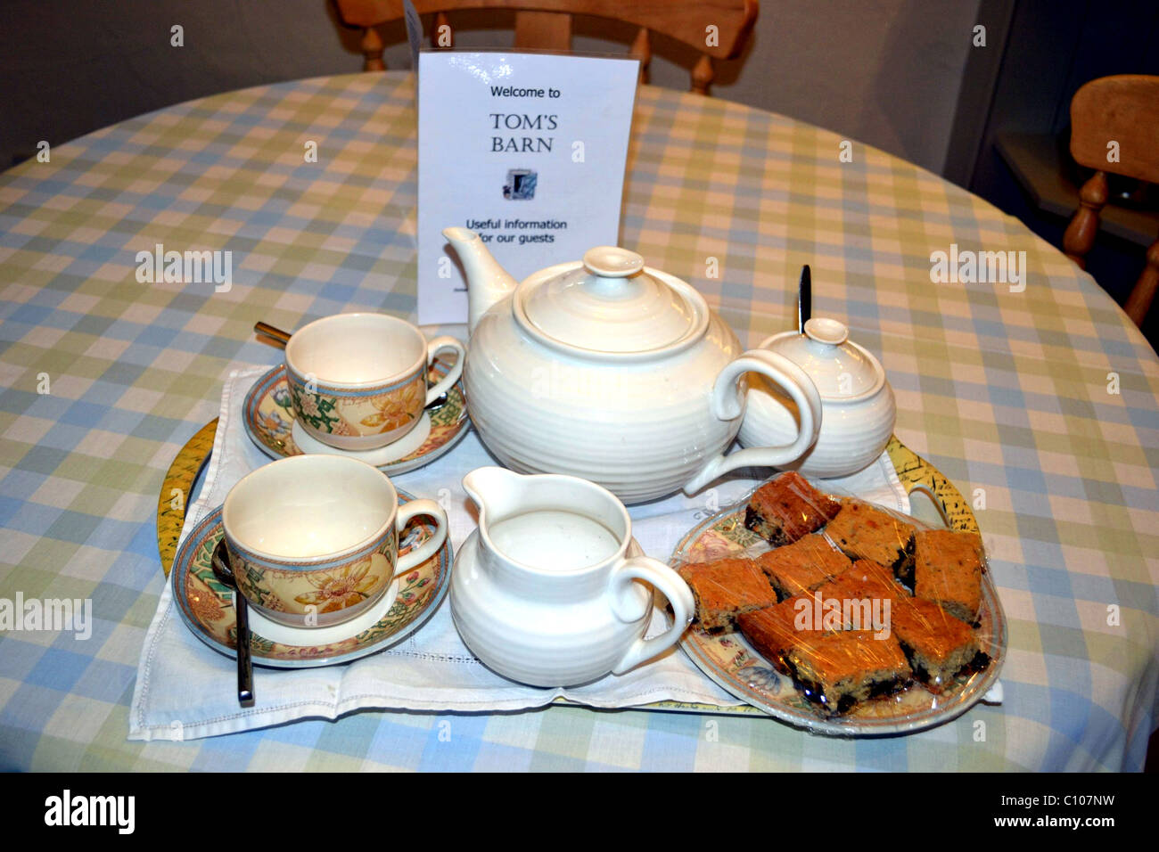 Self catering hospitality tray Stock Photo Alamy