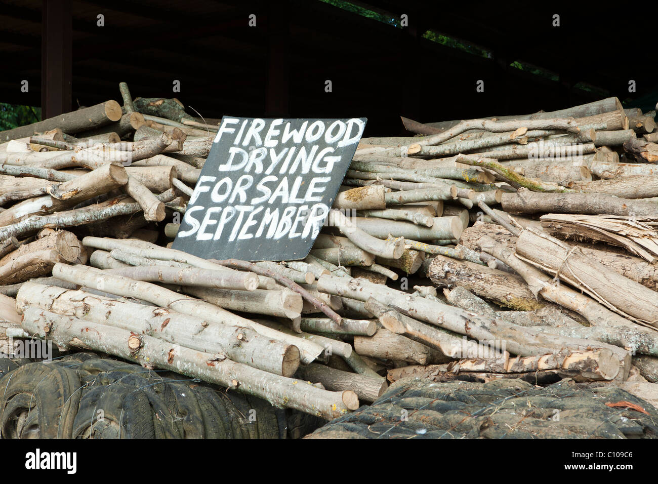 Firewood for sale Stock Photo Alamy