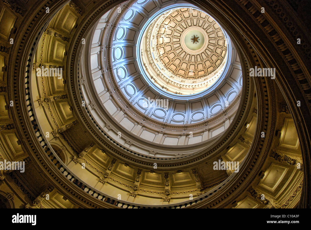 Detail of Austin Capitol, Texas, U.S.A. Stock Photo